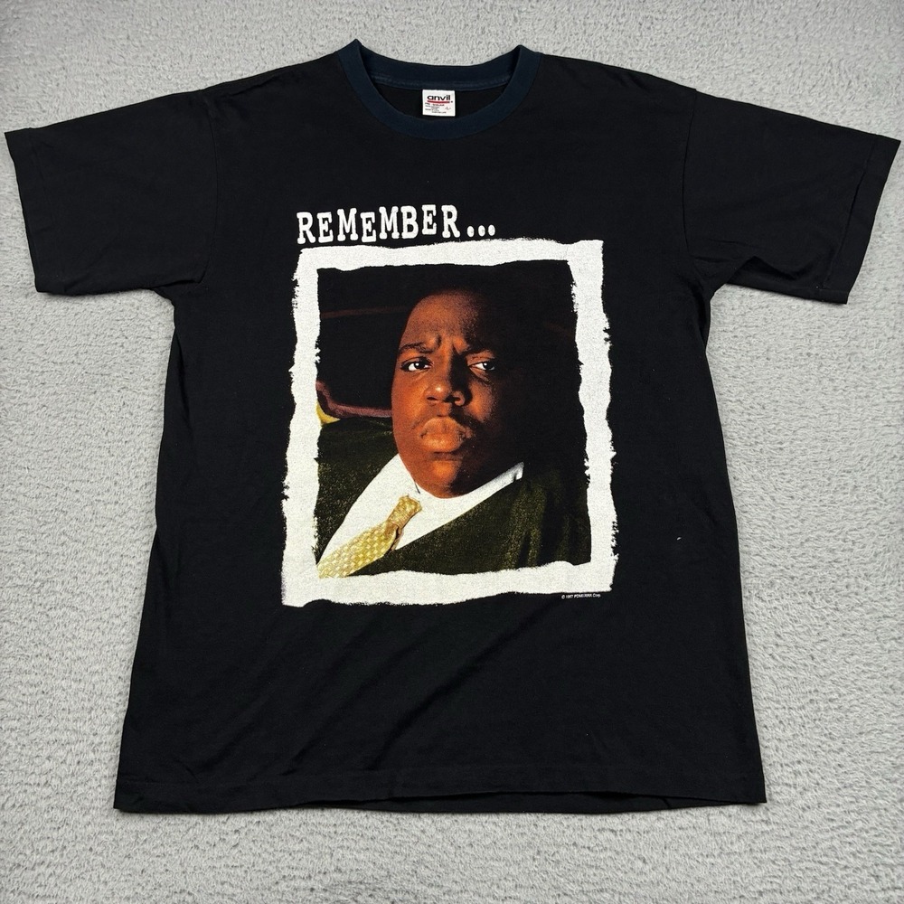 Vintage 1997 Notorious B.I.G. Biggie Smalls Remember Rap Tee T-Shirt Men's Large